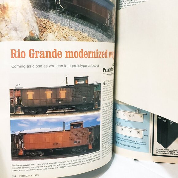 Model Railroader Train Railroading Magazine Feb 1989 Diesel Horn Tenements - Picture 6 of 12